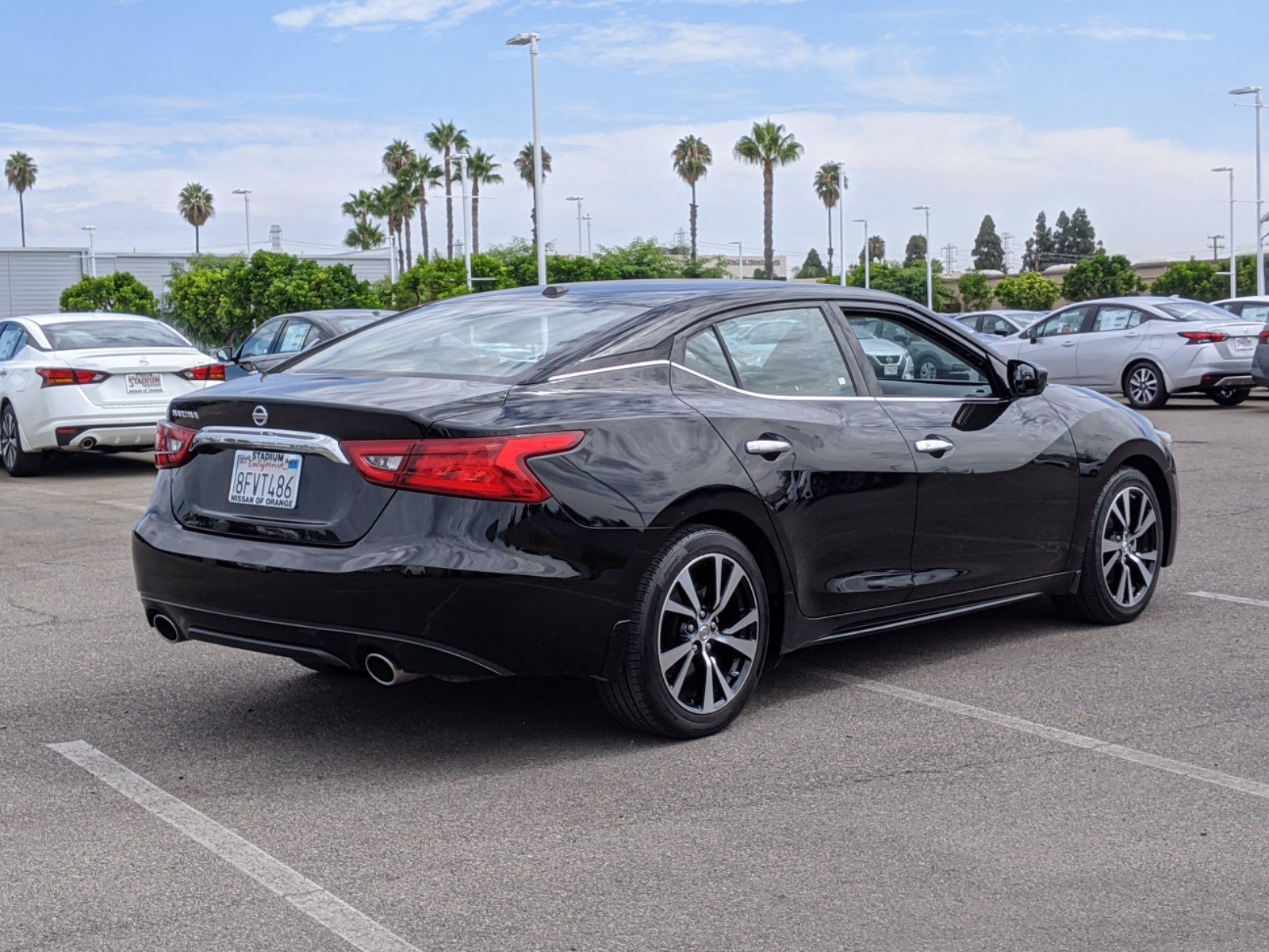 Pre-Owned 2018 Nissan Maxima S 4dr Car in Orange #19626T | Stadium Nissan